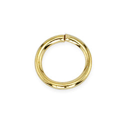 Jump Rings, 3 mm (.12 in), Gold Color, 144 pc