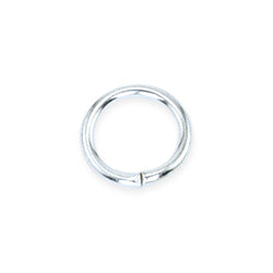 Jump Rings, 3 mm (.12 in), Silver Plated, 144 pc