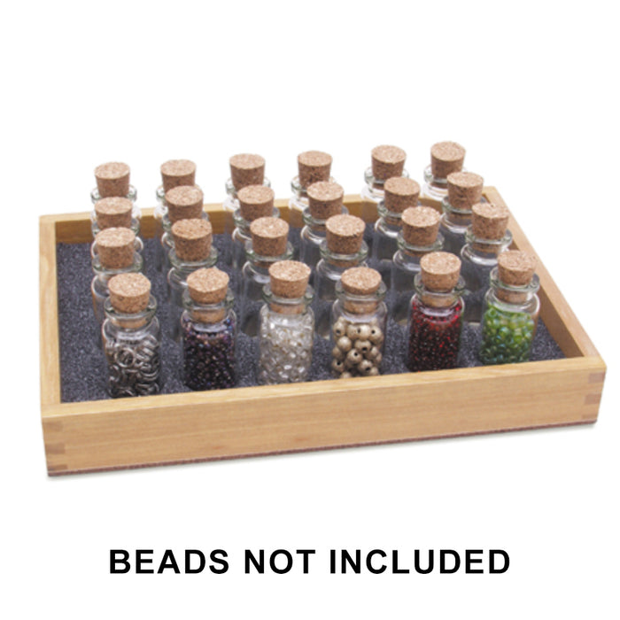 SEED BEAD TRAY WITH 20 BOTTLES